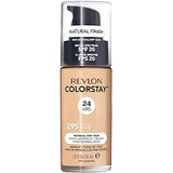 Revlon ColorStay Makeup for Normal/Dry Skin SPF 20, Longwear Liquid Foundation, with Medium-Full Coverage, Natural Finish, Oil Free, 295 Dune, 1.0 oz