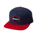 RVCA Mens Adjustable Snapback Straight Brim Hat