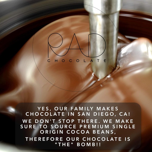 Rad Chocolate Vegan 85% Cacao Sea Salt Chocolate Maple Sugar | 3 pack | Certified Organic | Gluten & Soy Free Chocolate | Paleo Friendly