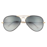 Ray-Ban Aviator 58mm Sunglasses_BLACK/ GOLD/ GREY GRADIENT
