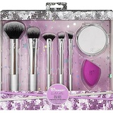 Real Techniques Makeup Brush Set, With Miracle Complexion Blender Beauty Sponge and Compact Hand Mirror