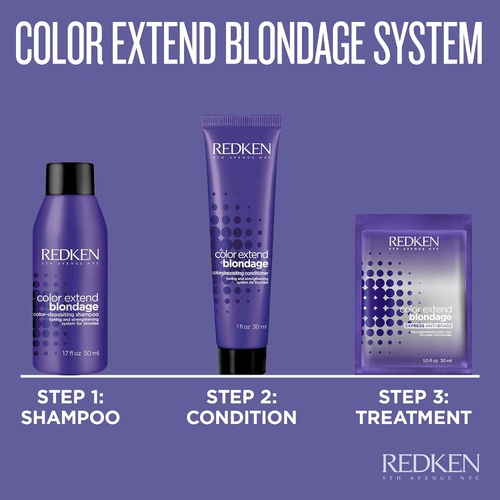  Redken Color Extend Blondage Color Depositing Purple Conditioner | Hair Toner For Blonde Hair | Neutralizes Brass & Moisturizes Hair | With Pure Violet Pigments