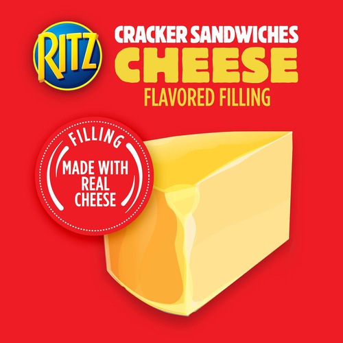  Ritz (RIUM9) RITZ Sandwich Crackers, Cheese, 64.8 Ounce (Pack of 48)