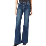 Rock and Roll Cowgirl High-Rise Trousers in Night Blue W8H3522