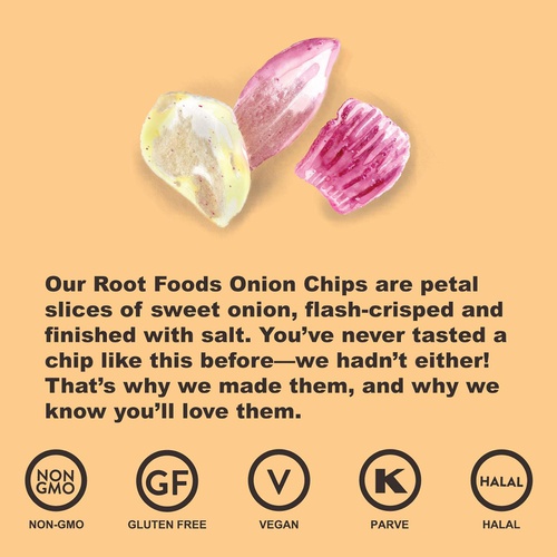  Root Foods Taro Chips Veggie Snack, Non-GMO Real Vegetable Sticks with Sea Salt, Good for Adults, Kids, Vegan, Gluten Free, Halal, Kosher, 2.75oz Bag, 5 Pack