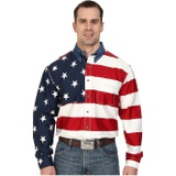 Roper Stars & Stripes Pieced Flag Shirt L/S