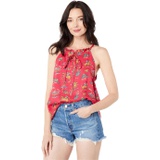 Roper Strappy Tank wu002F All Over Red Western Print