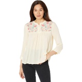 Roper Cotton Crepe Peasant Blouse wu002F Embroidery