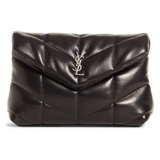 Saint Laurent Small Lou Puffer Pouch_NERO