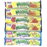 SECRET CANDY SHOP Mamba Candy Fruit Chews Variety Pack of 3 Flavors (Sour, Tropics, Fruit) (2 of each, total of 6)