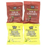 SECRET CANDY SHOP Regal Crown 3.4oz Bag Variety Pack (Sour Cherry & Sour Lemon) (2 of each, total of 4)