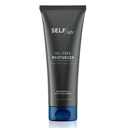  SELFISH SELF/ish Mens Face Lotion | Oil-free Facial Moisturizer Made for Men | Anti-Aging | Quick-absorbing Lightweight Cream | Natural Ingredients | 3.4fl oz