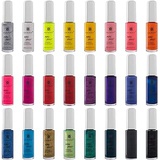SHANY Cosmetics SHANY Nail Art Set (24 Famous Colors Nail Art Polish, Nail Art Decoration)