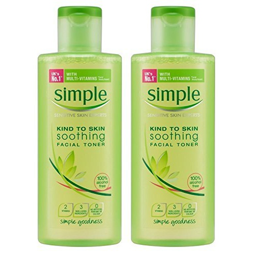  SIMPLE FACE Simple Kind To Skin Soothing Facial Toner, 6.7 Ounce (200ml) (Pack of 2)