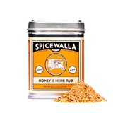 Spicewalla Honey and Herb Salmon Rub 4.2 oz | Garlic, Salt, Brown Sugar, Basil, Black Pepper | Non-GMO, GLuten Free, No MSG