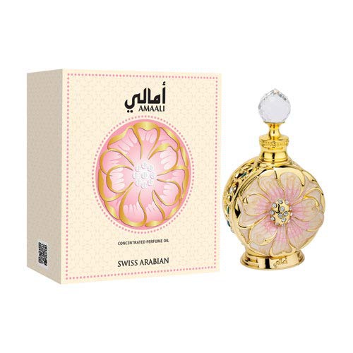  SWISSARABIAN LAYALI Rouge Perfume Oil for Women 15mL | Sweet, Juicy and Tropical Oriental Parfum | Sultry Coconut, Sandalwood and Rose | Natural Alcohol Free Attar | Body Oil by Fragrance Artis