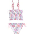 Seafolly Kids Island in The Sun Shirred Bikini Set (Infantu002FToddleru002FLittle Kids)