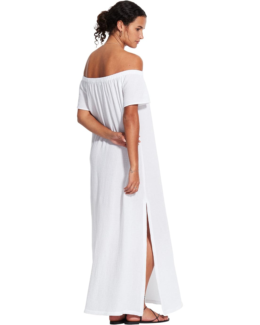  Seafolly Beach Edit Double Cloth Strapless Dress