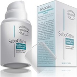 SeboCalm Redness Relief Face Moisturizer - Vegan Hypoallergenic Soothing Rosacea or Acne Prone Anti Itch Skin Care Cream for Facial Sensitive Oily and Combination Skin