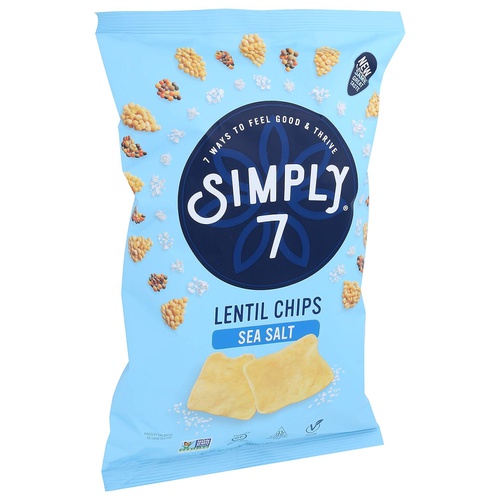  Simply 7 Chip Lentil Sea Salt, 4 oz