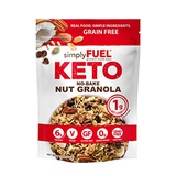 simplyFUEL KETO Granola | Low Carb Keto Cereal | 1 g Net Carbs | No SUGAR | Gluten Free | Vegan | MCT Oil | Trail Mix | 11 oz