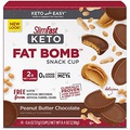 SlimFast Keto Fat Bomb Snacks, Peanut Butter Cup, 17 Grams, 14 Count Box, 8.4 Ounce