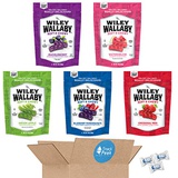 Wiley Wallaby Ultimate Fruit Variety Australian Licorice Snack Peak Gift Box (5 - 10 oz bags)  Red, Green Apple, Watermelon, Huckleberry, Blueberry Pomegranate