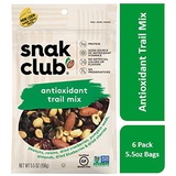 Snak Club Antioxidant Trail Mix 5.5oz (Pack of 6 Resealable Bags)