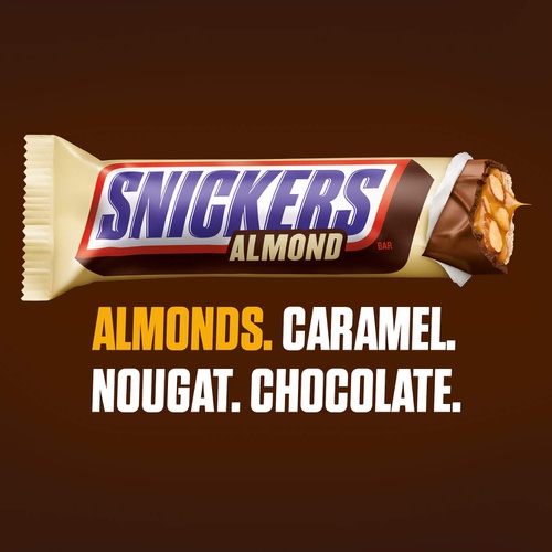  SNICKERS Almond Singles Size Chocolate Candy Bars 1.76-Ounce Bar 24-Count Box