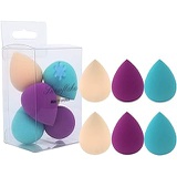 Snowflakes Beauty Sponge Makeup Blender Set - 6 Pcs,Small Multi-Color Blending Makeup Tools for Foundation Powder Concealer Liquid BB and Cream, NON-LATEX MATERIAL & NON-ALLERGENIC …