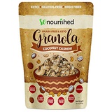 So Nourished Keto Granola Cereal - Low Carb, Grain & Gluten Free - 3g Net Carbs - Handcrafted Using Real Nuts - Coconut Cashew 11 OZ