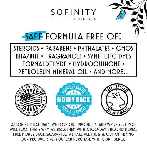  Sofinity Naturals Retinol Cream for Face with Hyaluronic Acid - 3% Maximum Strength Anti Aging Moisturizer - Day or Night Cream - For Wrinkles, Fine Lines, Firming on Face & Neck - for Men & Women -