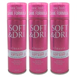 Soft & Dri Soft Scent Aerosol Anti-Perspirant Soft Scent 6 Ounce (177ml) (3 Pack)