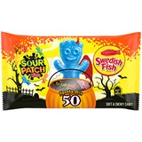 SOUR PATCH KIDS Candy and SWEDISH FISH Candy Halloween Candy Variety Pack, 1 - 50 Trick or Treat Snack Packs
