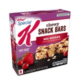 Special K Chewy Snack Bars, Red Berries, with Dried Cranberries, 5.28 oz (6 Count)(Pack of 8)