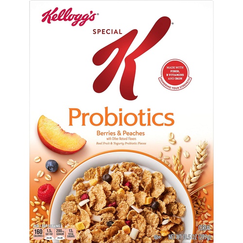  Special K Nourish Breakfast Cereal, Berries & Peaches with Probiotics, 10.5 oz