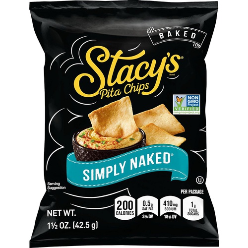  Stacys Simply Naked Pita Chips, 1.5 Ounce Bags (Pack of 24)