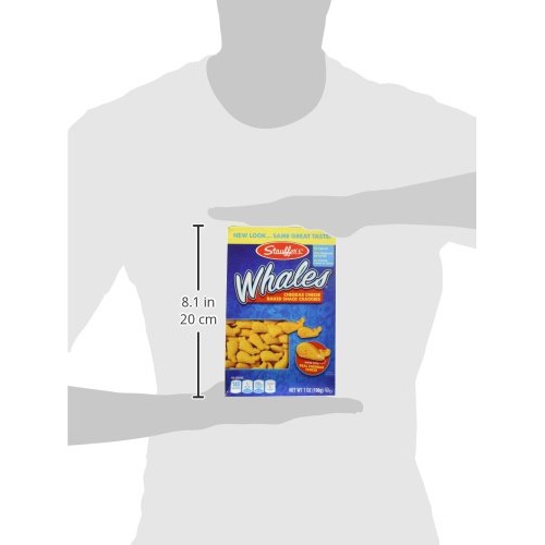  Stauffers Whales Baked Cheddar Snack Crackers, (2) 7 Oz Boxes