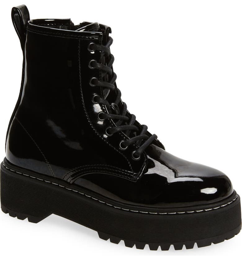 Steve Madden Betty Lace-Up Boot_BLACK PATENT