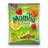Storck (1) Bag Mamba Sour Long Lasting Fruit Chews Candy Assorted Flavors - Orange, Lemon, Raspberry, Strawberry - 3.52 oz