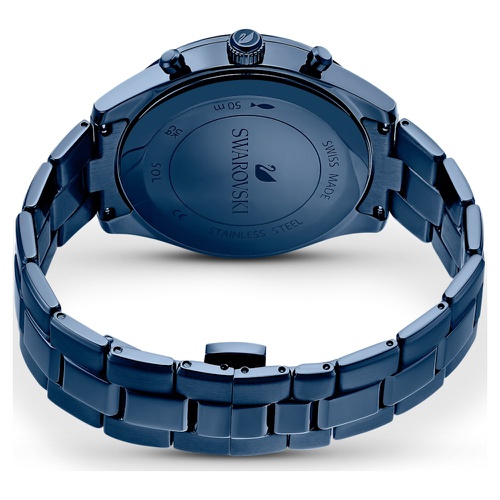 스와로브스키 Swarovski Octea Lux Sport watch, Swiss Made, Metal bracelet, Blue, Blue finish