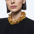 Swarovski Somnia necklace, Statement, Multicolored, Gold-tone plated