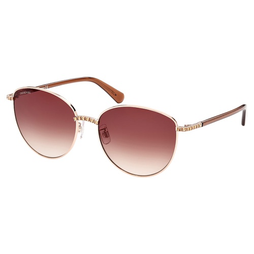 스와로브스키 Swarovski Sunglasses, Cat-Eye shape, SK344-H28F, Brown