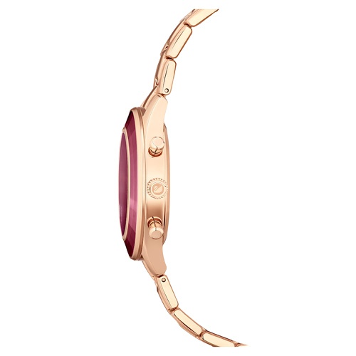 스와로브스키 Swarovski Octea Lux Sport watch, Swiss Made, Metal bracelet, Red, Rose gold-tone finish