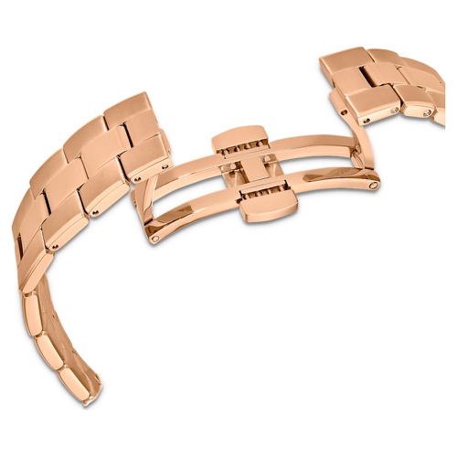 스와로브스키 Swarovski Octea Lux Sport watch, Swiss Made, Metal bracelet, Brown, Gold-tone finish