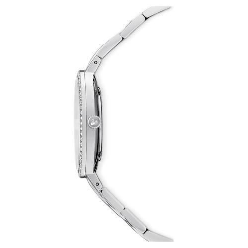 스와로브스키 Swarovski Cosmopolitan watch, Swiss Made, Metal bracelet, Silver tone, Stainless steel