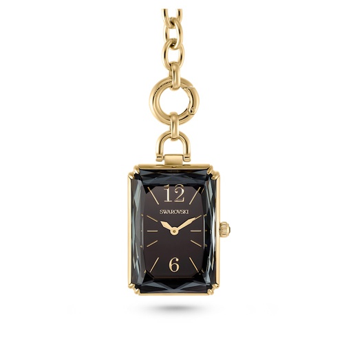 스와로브스키 Swarovski Pocket watch, Black, Gold-tone finish