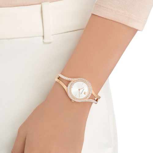 스와로브스키 Swarovski Eternal watch, Swiss Made, Metal bracelet, Rose gold tone, Rose gold-tone finish