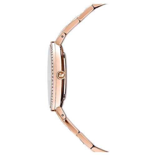 스와로브스키 Swarovski Cosmopolitan watch, Swiss Made, Metal bracelet, Pink, Rose gold-tone finish