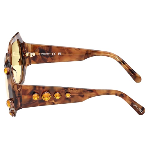 스와로브스키 Swarovski Sunglasses, Oversized, Octagon shape, SK0375 52G, Brown